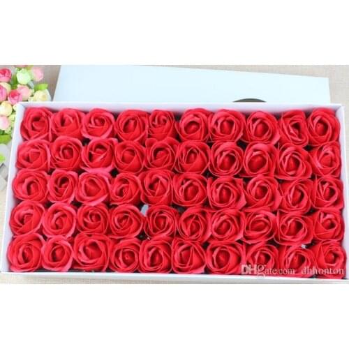 Rose Soaps Flower Packed Wedding Supplies Gifts Event Party Goods Favor Toilet soap Scented fake rose soap bathroom accessories