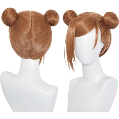 Jujutsu Kaisen Kugisaki Nobara Cosplay Wig 30cm Heat Resistant Synthetic Hair Carnival Halloween Party Props