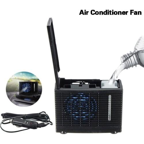 12V 35W 2 Speed Portable Mini Home Car Cooling Fan Cooler Water Ice Evaporative Car Air Conditioner for Car Truck Auto Cool Fan