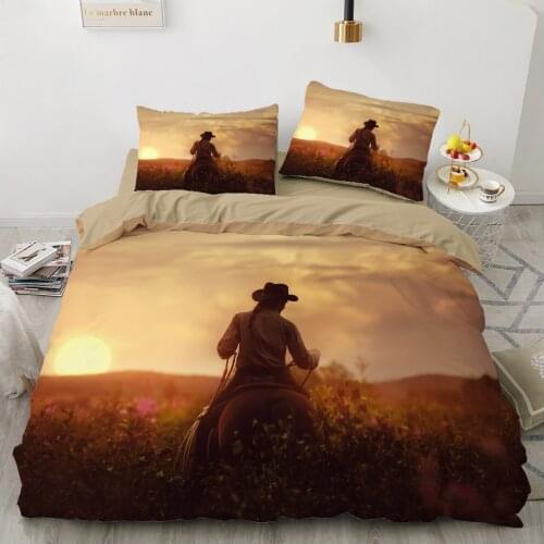 Luxury 3D Bedding set Europe Queen King Double Duvet cover set Bed linen Comfortable Blanket/Quilt cover Bed Set setting sun