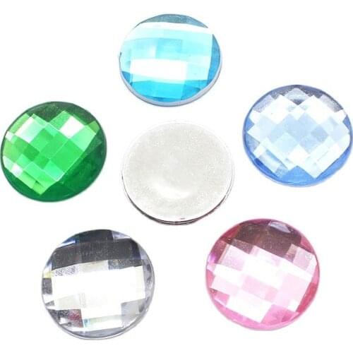 ZMASEY 20Pcs/Lot 25mm Multicolour Acryl Button Children Hat DIY Appliques Sewing Craft Buttons Hair Bow Handwork Accessories