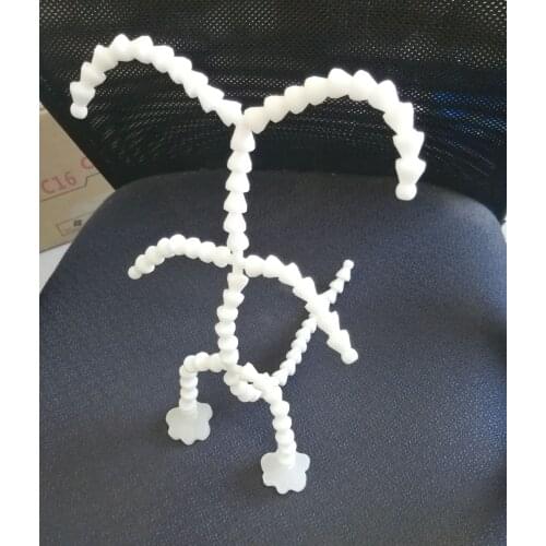 1pcs/lot Masckaszem exclusive 240x180mm with ear with tail joint hot sale New stand movable skeleton joint toy plush bear