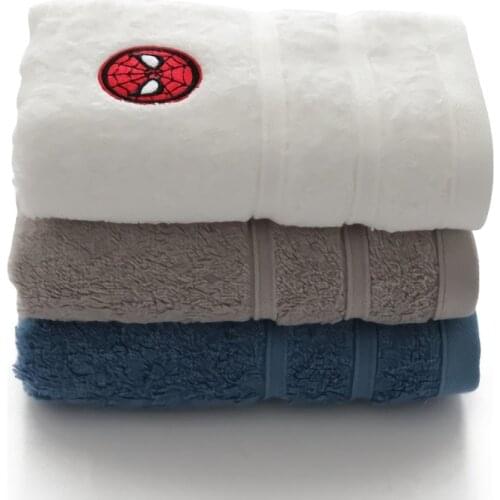 100% Cotton Spiderman Face Towel Sport Towel Absorbent Solid Color Soft Comfortable Men Women Family Bathroom Hand Towel