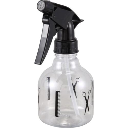 250ml Black Clear Plastic Hairdressing Trigger Spray Bottle