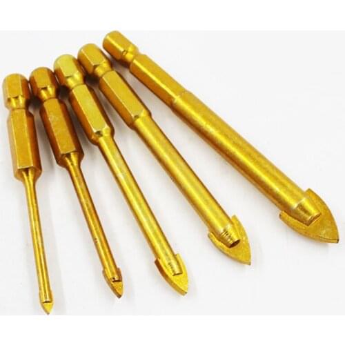 5pcs/set 3-10MM Alloy Steel Drill Set For Glass Tile Ceramic Mirror Porcelain Marble Hardware Accessories