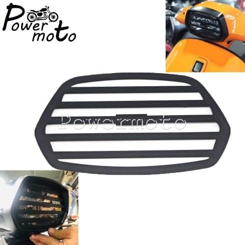 Aluminum Motorcycle Front Headlight Grille Guard Cover Headlamp Shell Net Protection Cover For Vespa Sprint 150 2017-2020