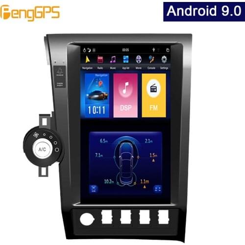 Car GPS Radio Head Unit for Toyota Tundra 2007-2013 DVD Player Android 9.0 Tesla Style Supports Carplay DSP 13.6" IPS Screen