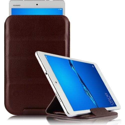 Case Cowhide Sleeve For Huawei MediaPad M5 Lite 10 Protective Cover Genuine Leather BAH2-W09/W19/L09 AL09 10.1Tablet Pouch Case