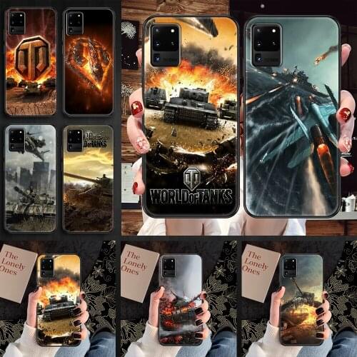 World of tanks Phone case For Samsung Galaxy Note 4 8 9 10 20 S8 S9 S10 S10E S20 Plus UITRA Ultra black tpu funda painting coque