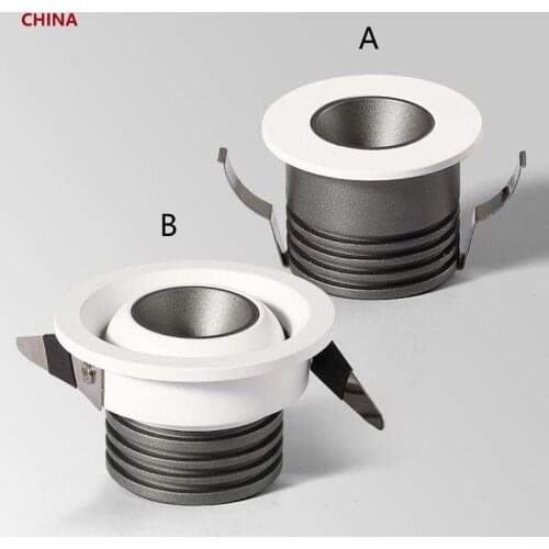 Dimable embedded anti-glare LED skylight 3W 5W 7w COB LED ceiling spot light AC85-265V LED skylight indoor lighting