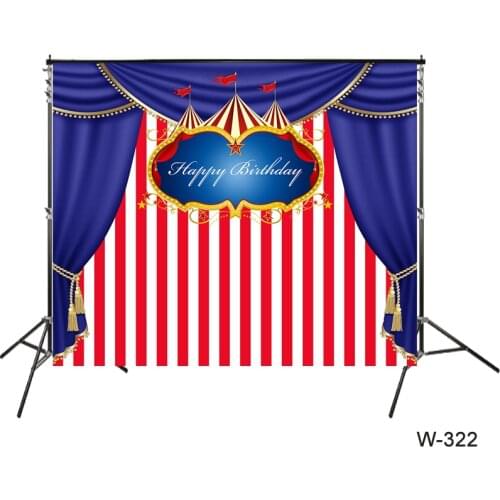 Backdrop Of CIRCUS Themed Personalized Carnival Tent Clown Birthday Party Backdrop Party Banner Fun Fair Photocall Background