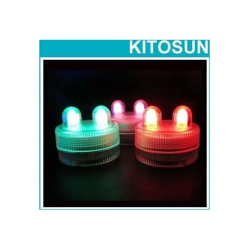 Hot Sale 100pcs DOUBLE SUBMERSIBLE Waterproof Floralyte II LED Wedding Centerpiece