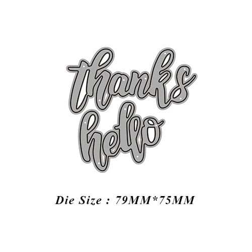 JMCRAFT 2021 Blessing English Letter CardMetal Cutting Dies Scrapbook Mold Cutting Mold DIY Crafts Handmade New