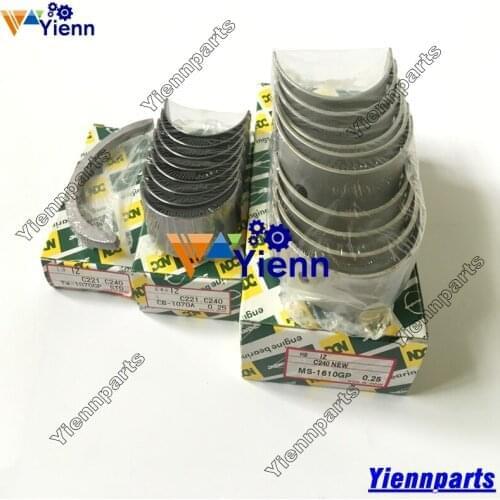 For Isuzu C223 Crankshaft Main Connecting Rod Bearing set Excavator Tractor Forklift Loader Truck Diesel Engine Parts