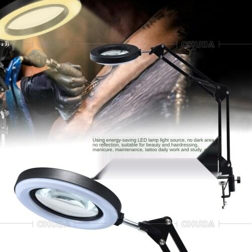 Illuminated Magnifier USB 3 Colors 64 LED 155MM Magnifying Glass for Soldering Iron Repair/Table Lamp/Skincare Beauty Tool