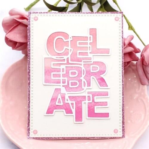 KSCRAFT Celebrate Metal Cutting Dies Stencils for DIY Scrapbooking/photo album Decorative Embossing DIY Paper Cards