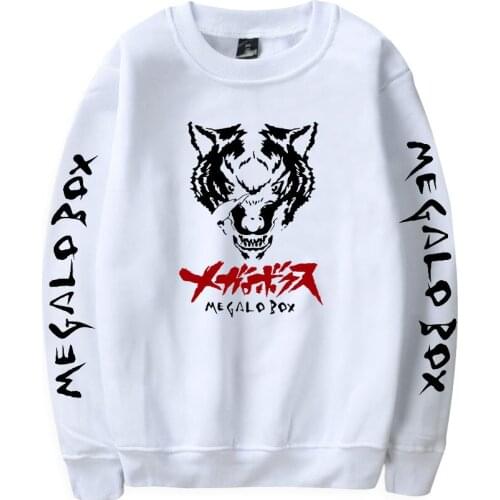 Megalo Box Anime Fashion Printed O-Neck Sweatshirts Women/Men Long Sleeve Sweatshirts Hot Sale Casual Streetwear Clothing