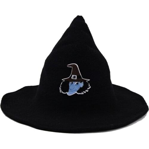 Fashion Custom Made Halloween Witch Hats Solid Tide Unisex Pointed Caps Diversified Along the Hat Gifts for Friends Party Cap