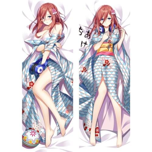 Newly Design The Quintessential Quintuplets Nakano Miku - Anime Hugging Body Throw Pillow Covers Comfortable Pillowcase Soft