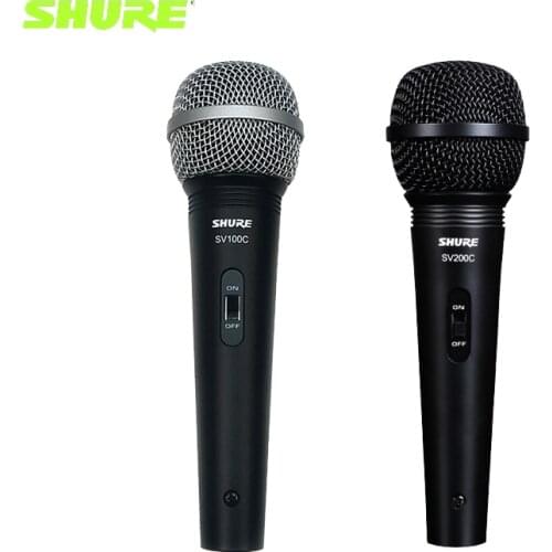 Original Shure SV100C SV200C Unidirectional Dynamic Microphone For for karaoke sound reinforcement and recording applications