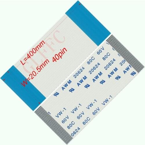 10PCS 4p~60p 6P 10P 12P 16p 24p 30p 32p 36p 40p 50p Flat Flexible Cable FFC FPC LCD AWM 20624 80C 60V VW-1 0.5MM Custom