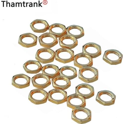 50pcs/lot High Quality Gold Plated SMA Screw Nut for SMA RF Coaxial Connector Wholesale Brand New