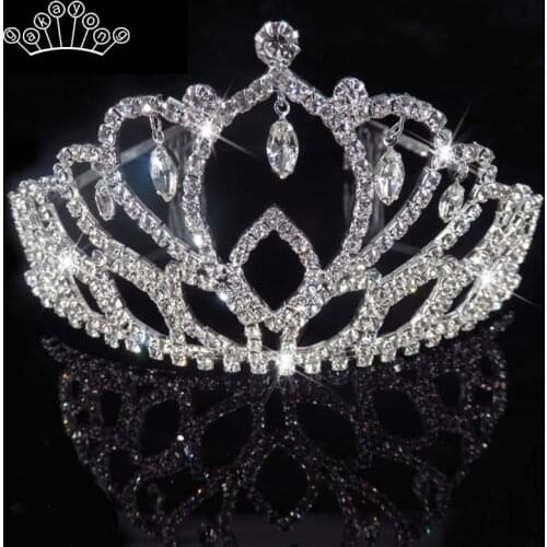 Luxury Wedding Bridal Crystal Tiara Crowns Princess Queen Pageant Prom Silver Colour Tiara Headband Wedding hair accessories