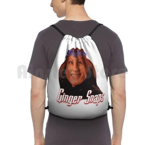 Ginger Snaps-Wolfsbane Crown Backpack Drawstring Bag Riding Climbing Gym Bag Ginger Ginger Snaps Ginger Ginger Snaps Movie