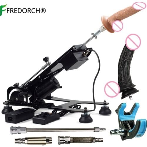 Fredorch F18 Sex Machine Automatic Metal Love Machine Wireless Remote Control with Vac-u-Lock Sex Accessories for Women and Men