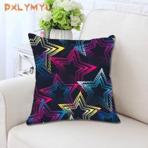 Modern Nordic Five-pointed Star Geometric Print Cushion Cover Decorative Pillow Covers Throw Pillow Case Home Decor