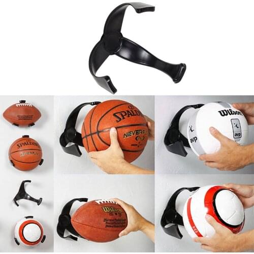 Rugby display rack, football basketball rugby storage rack, ball bracket claw, wall-mounted display rack, easy to store