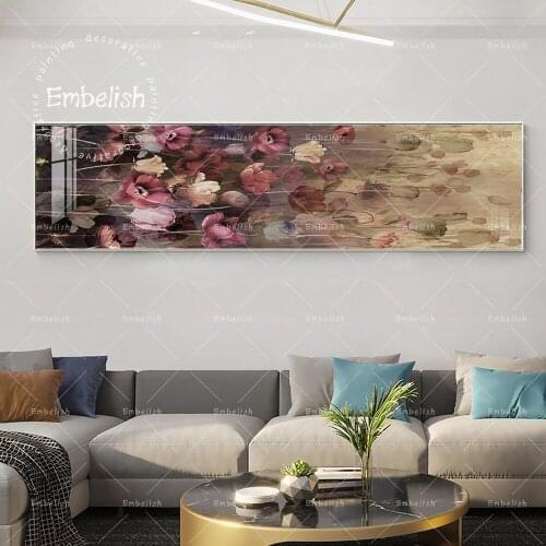Embelish Modern HOme Decor Pictures For Living Room Halftone Flowers Bouquet Office Artworks HD Spray On Canvas Painting Posters