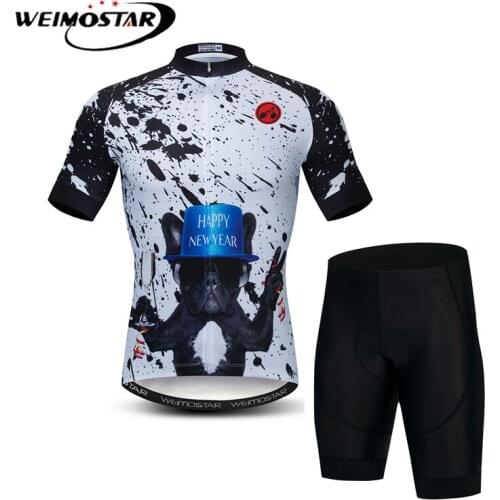 Weimostar Cycling Clothing Bike Jersey Mens Bicycle Summer maillot Ciclismo Cycling Jerseys 3D gel Pad Cycling Shorts Sets