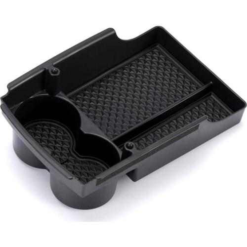 1 piece Center Console Organizer, Armrest Storage Box and Cup Holders Centre Organizer Tray for 2016 2017 2018 Model S Model X
