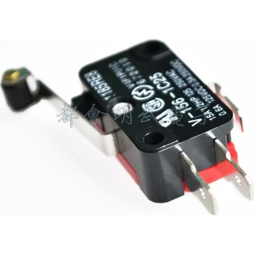 10 Pcs Roller Lever Arm SPDT NO/NC Momentary Micro Switches V-156-1C25