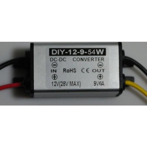 12V24V(11.5V-28V)Step Down 9V 6A 54W DC-DC Converter Buck Module Car Power Supply Adapter Voltage Regulator Waterproof