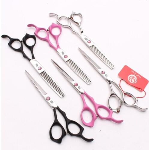 6" 17.5cm Elastic Handle Purple Dragon Thinning Scissors Cutting Shears Beauty Tool Professional Hair Scissors Set of Tool Z1024