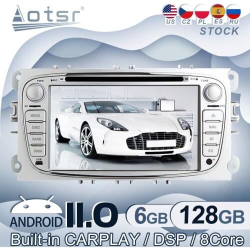 Android 11 For Ford Focus S-MAX Mondeo C-MAX Galaxy Car Radio GPS Navigation Multimedia Video Player Stereo Audio Head Unit