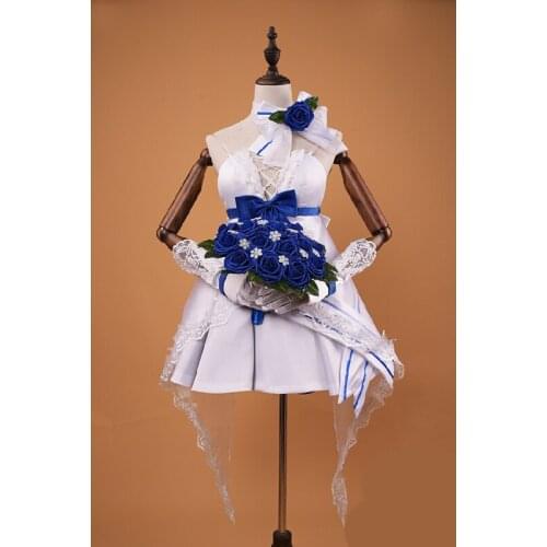 Anime Honkai Impact 3 Pure Eternity Raiden Mei Hanayome Wedding Dress Cosplay Costume H
