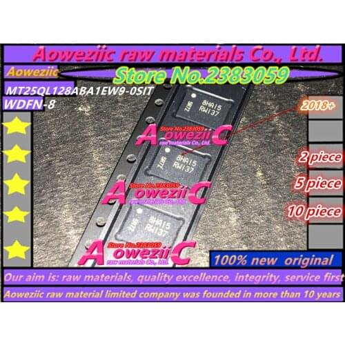 Aoweziic 2018+ 100% new original RWI37 RW137 MT25QL128ABA1EW9-0SIT MT25QL128ABA1EW9 WDFN-8 128MB Memory chip