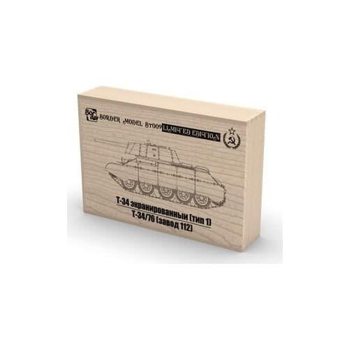 Border BT-009 1/35 ScaleT34E / T34-76 Medium Tank (Factory 112) Battle of Kursk (Wooded Box Limit Edition) - Model Kit