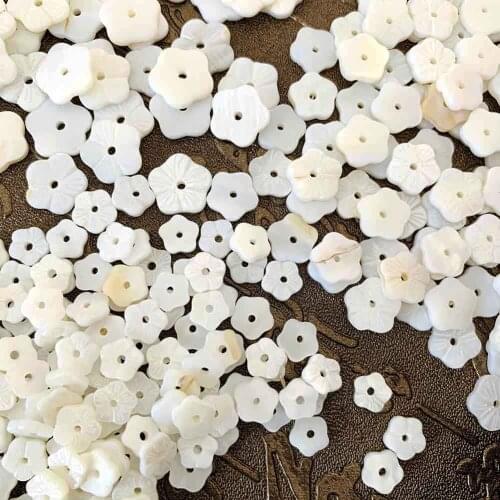 Natural Shell MOP Texture Carved Plum Flower Loose Beads Jewelry Making DIY Necklaces Hair Clip Earring Brooch patch Accessories