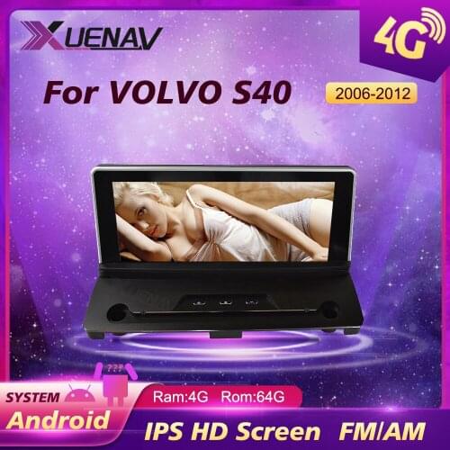 Headunit Stereo receiver 2 Din Android DVD Player Car radio for volvo S40 2006 2007 2008 2009 2010 2011 2012 Car Multimedia