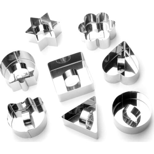 Cookie Cutters Tools Stainless Steel Biscuit Mold Pastry Cake Forms Gingerbread House Christmas Baking Decorating Tools