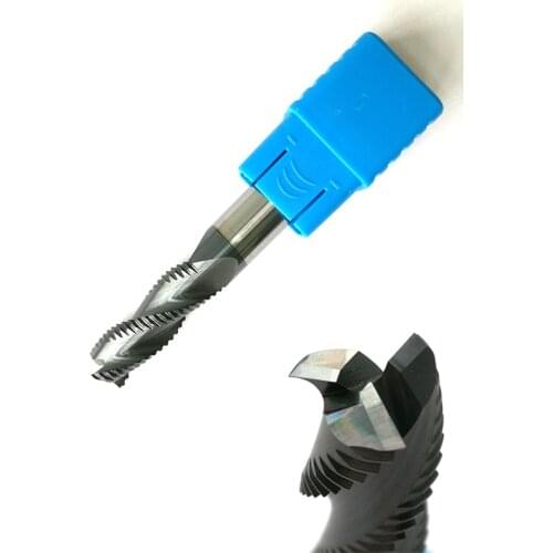 8mmx20mm HRC55 Roughing End Mills 3 flutes Milling cutters CNC rough EndMill Tools Carbide router bits milling bits