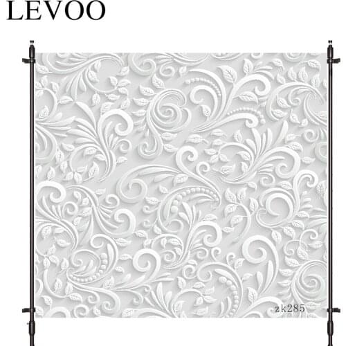 LEVOO photography background carving white decorative pattern wedding prop fabric photography backdrop photocall photobooth