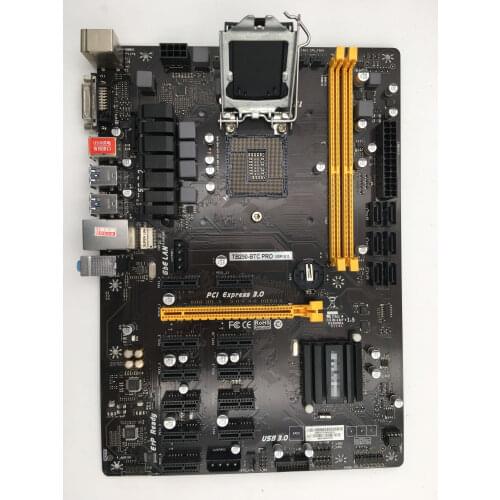 Original NEW CRYPTO-MINING Motherboard FOR BIOSTAR TB250-BTC PRO