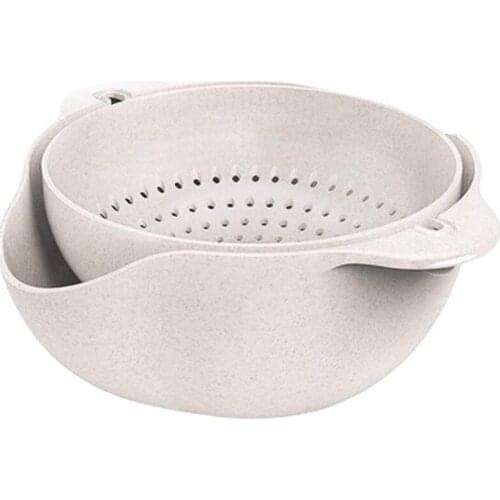 Rinsing Bowl, Self-Drain Colander, Self-Swill Bowl, Vegetable Cleansing and Straining Bowl Set
