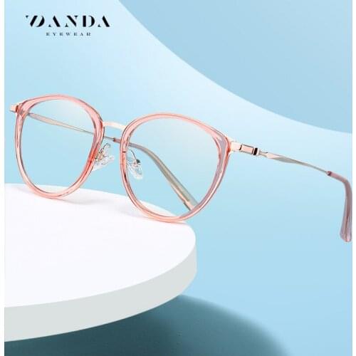 2021 Anti Blue Light Computer Glasses for Men Clear Metal Eyewear Frames Blue Light Blocking Glasses Optical Gaming Eyeglasses