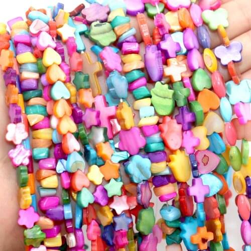 Natural Colorful Shell Beads Mother Of Pearl Loose Flat Teeth Chip For Jewelry Making Diy Necklace Bracelet Earring Accessories